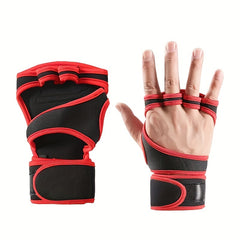 Guantes de Pesas CoreForge™ – Ajustables y Resistentes con Soporte de Muñeca y Palma