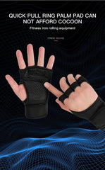 Guantes de Pesas CoreForge™ – Ajustables y Resistentes con Soporte de Muñeca y Palma
