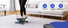 Mini Stepper CoreForge™ – Cardio en Casa con Bandas de Resistencia y Movimiento Twist