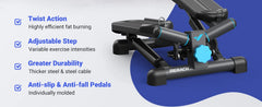 Mini Stepper CoreForge™ – Cardio en Casa con Bandas de Resistencia y Movimiento Twist