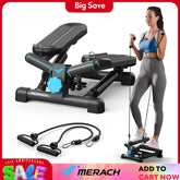 Mini Stepper CoreForge™ – Cardio en Casa con Bandas de Resistencia y Movimiento Twist
