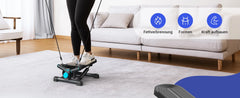 Mini Stepper CoreForge™ – Cardio en Casa con Bandas de Resistencia y Movimiento Twist