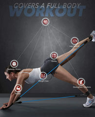 Kit Barra Fitness CoreForge™ – Gimnasio Portátil para Fuerza, Core y Tonificación