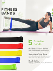 Barra de Entrenamiento CoreForge™ con Bandas – Gimnasio Completo para Fuerza y Tonificación