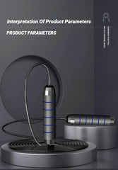 Comba de Saltar CoreForge™ – Cable de Acero con Rodamiento 360° y Mango Antideslizante