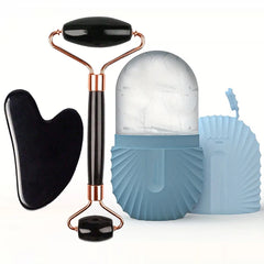 Rodillo de Hielo Facial con Gua Sha