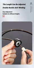Comba de Saltar CoreForge™ – Cable de Acero con Rodamiento 360° y Mango Antideslizante