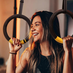 Anillas de Gimnasia CoreForge™ – Resistencia Profesional 450 kg con Correas Ajustables y Agarre Antideslizante