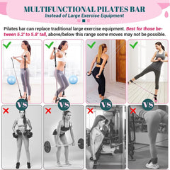 Kit Barra Fitness CoreForge™ – Gimnasio Portátil para Fuerza, Core y Tonificación
