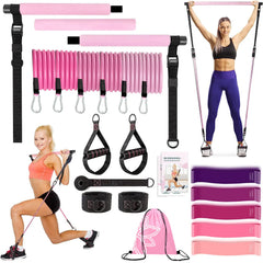 Kit Barra Fitness CoreForge™ – Gimnasio Portátil para Fuerza, Core y Tonificación