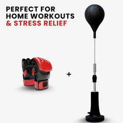 Saco de Boxeo Cobra CoreForge™ – Bolsa de Reflejos Ajustable para Toda la Familia