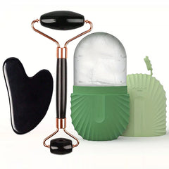 Rodillo de Hielo Facial con Gua Sha