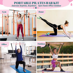 Kit Barra Fitness CoreForge™ – Gimnasio Portátil para Fuerza, Core y Tonificación