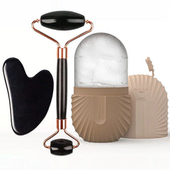 Rodillo de Hielo Facial con Gua Sha