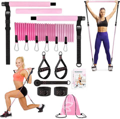 Kit Barra Fitness CoreForge™ – Gimnasio Portátil para Fuerza, Core y Tonificación