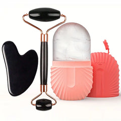 Rodillo de Hielo Facial con Gua Sha