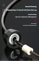 Comba de Saltar CoreForge™ – Cable de Acero con Rodamiento 360° y Mango Antideslizante