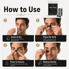 10 Pcs Black Nose Strips