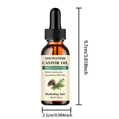 Aceite de Ricino y Romero para el Cabello | Estimula el Crecimiento y Reduce la Caída