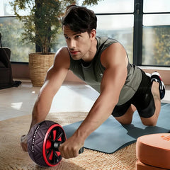 CoreForge™ Ab Roller Pro – Entrenamiento de Core Silencioso, Estable y Profesional