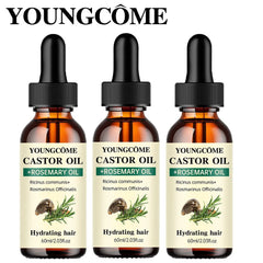 Aceite de Ricino y Romero para el Cabello | Estimula el Crecimiento y Reduce la Caída