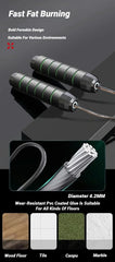 Comba de Saltar CoreForge™ – Cable de Acero con Rodamiento 360° y Mango Antideslizante