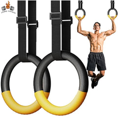 Anillas de Gimnasia CoreForge™ – Resistencia Profesional 450 kg con Correas Ajustables y Agarre Antideslizante