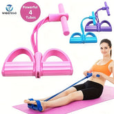 Bandas de Resistencia CoreForge™ 4 Tubos – Entrenamiento Completo para Fuerza, Core y Flexibilidad