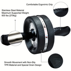 Rueda Abdominal CoreForge™ – Entrenamiento de Core Silencioso, Estable y Profesional