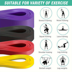 Set de 4 Bandas de Resistencia CoreForge™ – Entrenamiento de Fuerza y Asistencia para Dominadas