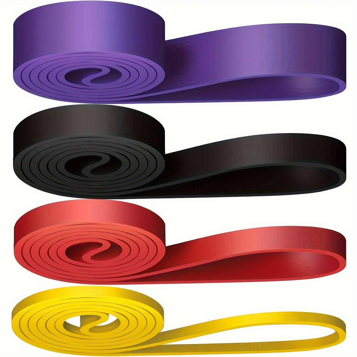 Set de 4 Bandas de Resistencia CoreForge™ – Entrenamiento de Fuerza y Asistencia para Dominadas