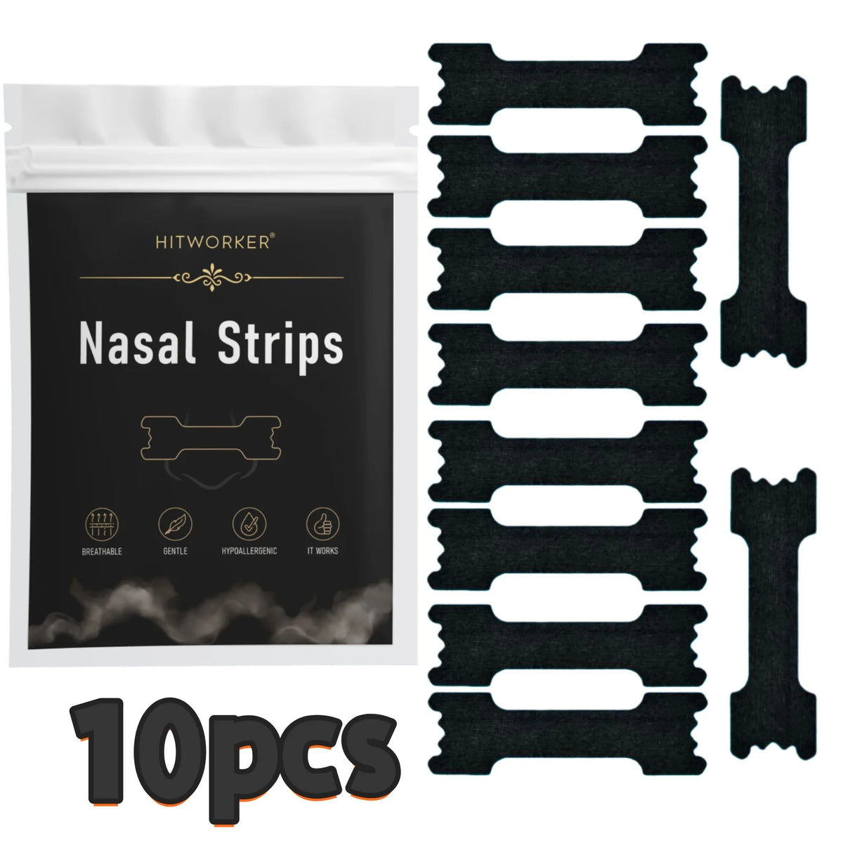 10 Pcs Black Nose Strips