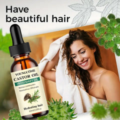 Aceite de Ricino y Romero para el Cabello | Estimula el Crecimiento y Reduce la Caída