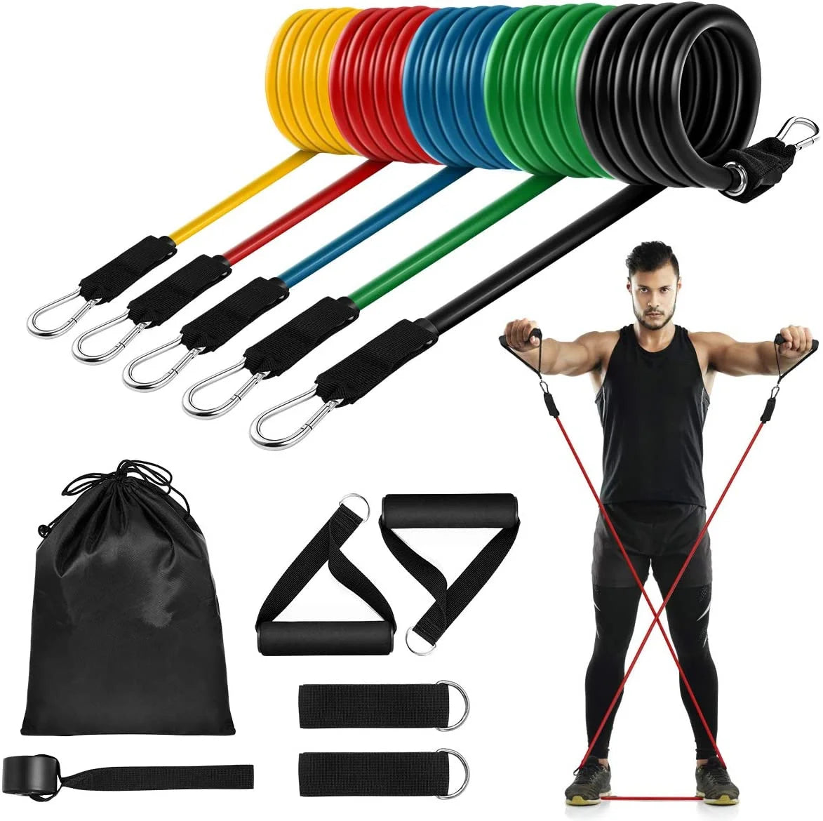 Kit Barra Fitness CoreForge™ – Gimnasio Portátil para Fuerza, Core y Tonificación