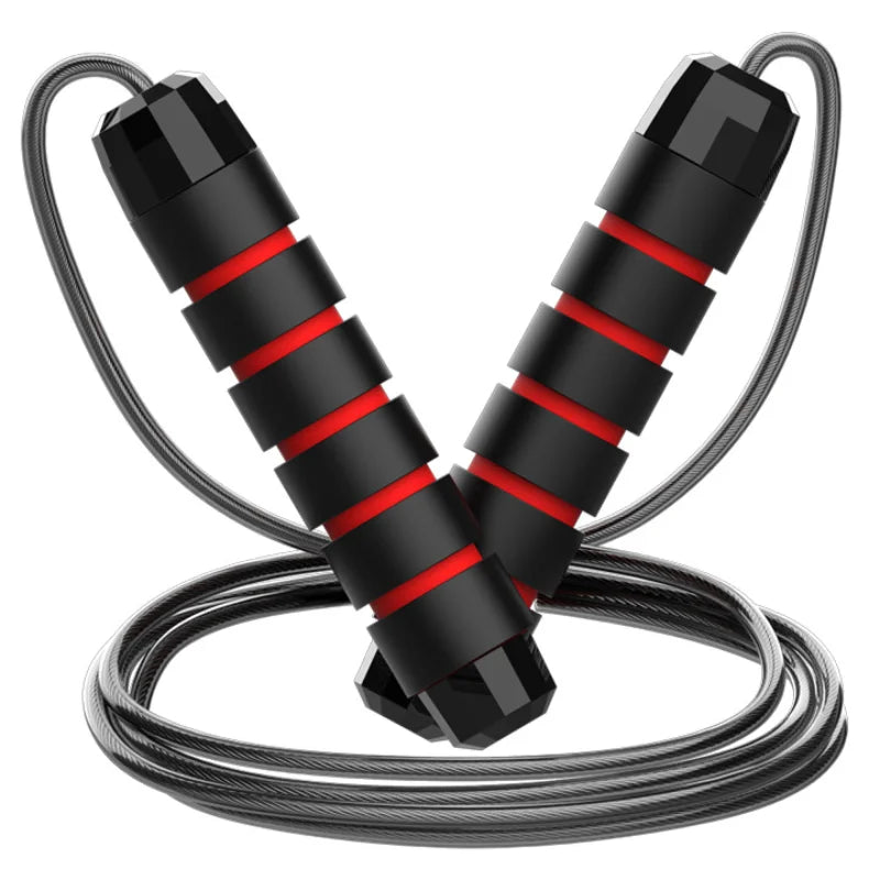 Comba de Saltar CoreForge™ – Cable de Acero con Rodamiento 360° y Mango Antideslizante